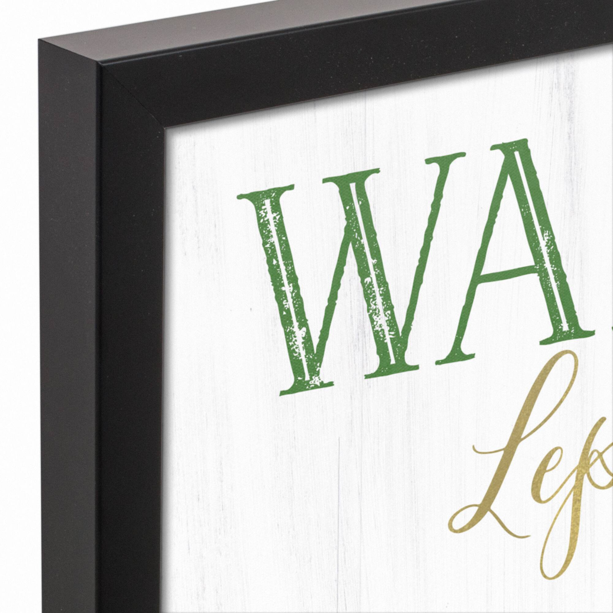 Leprechauns Wanted 17.73" x 17.73" Black Framed Canvas